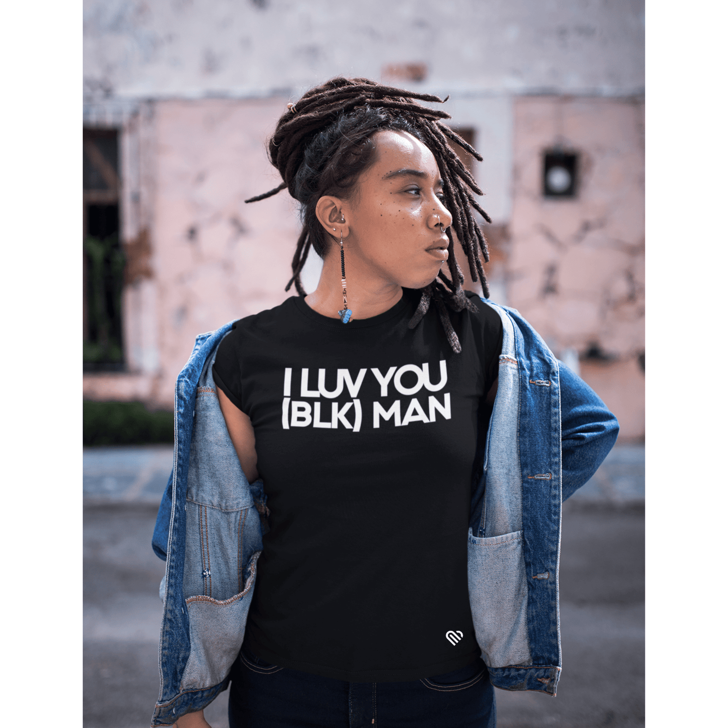I LUV YOU (BLK) MAN T-Shirt
